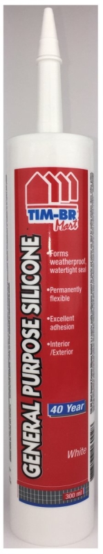 Flame Control WZ06002 Silicone Sealant, White, 300 mL, Indoor, Outdoor