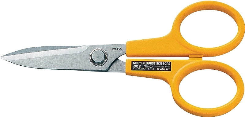 OLFA 9766 Scissor, 7 in OAL, 5 in L Cut, Stainless Steel Blade, Symmetrical Handle