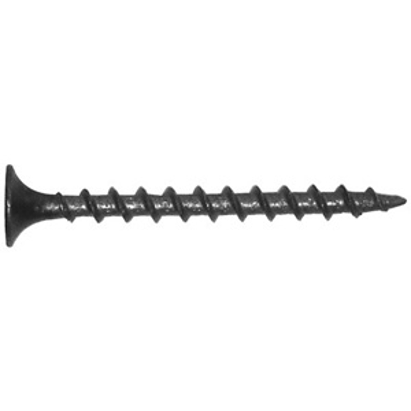 Reliable DSC6114HP Screw, #6-9 Thread, 1-1/4 in L, Coarse Thread, Bugle, Flat Head, Type W Point, Steel, 4359/BX