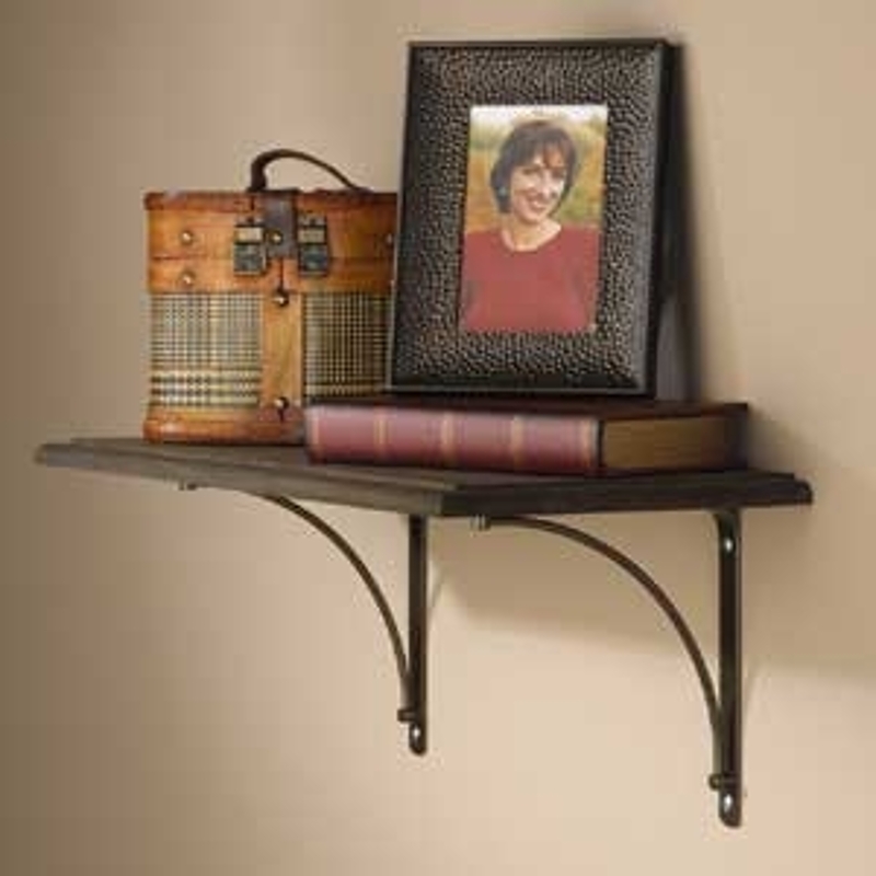 Knape & Vogt 200 Series 200MAB8 Shelf Bracket, 50 lb, 7-3/4 in L, 7-3/4 in H, Steel, Antique Bronze