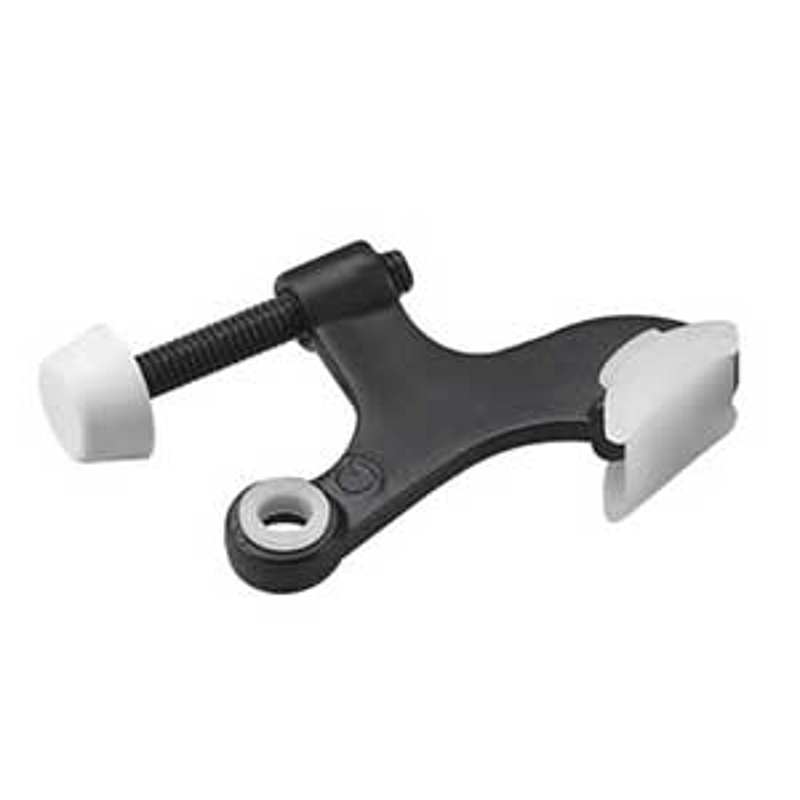 Onward 2215WV Hinge Pin Door Stop, White, 11/16 in W, 2-1/2 in Projection, Metal