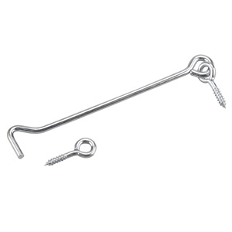 Onward 143XV Gate Hook and Eye, 8 in L Dimensions, Steel, Zinc