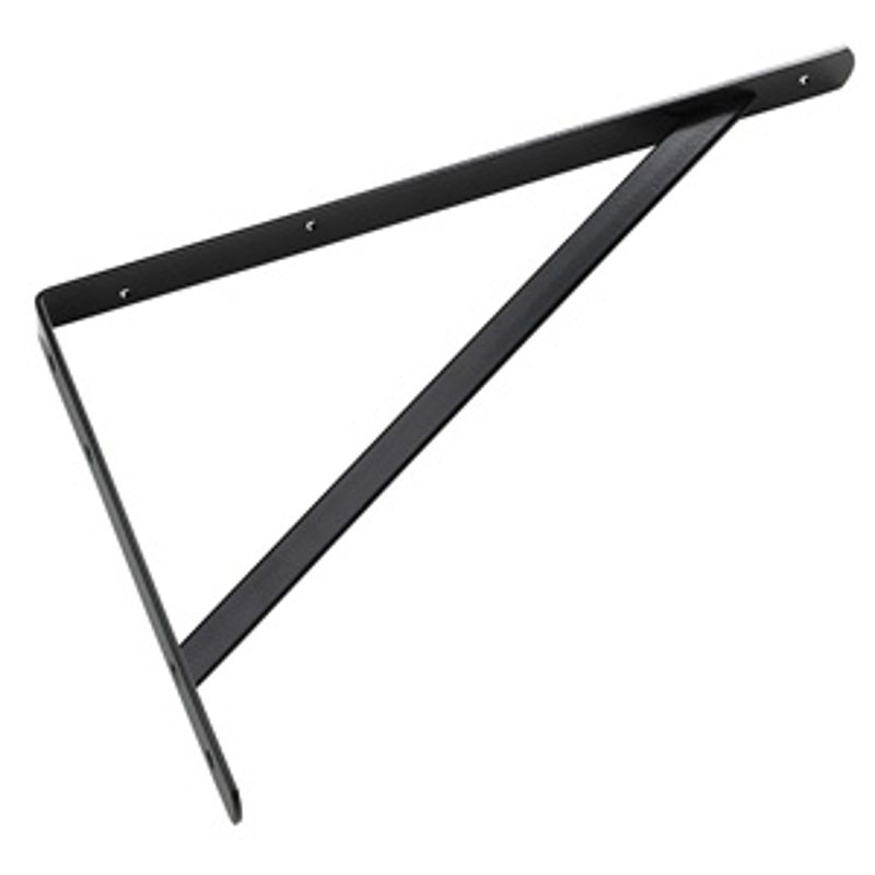 Onward 494BL22BC Heavy-Duty Shelf Bracket, 1000 lb, 14-1/4 in H, Steel, Black