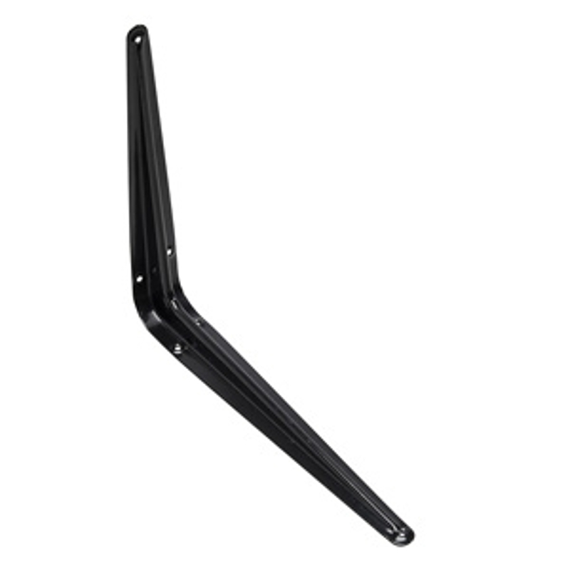 Onward 496BL8BC Shelf Bracket, 35 lb, 7-7/8 in H, Steel, Black