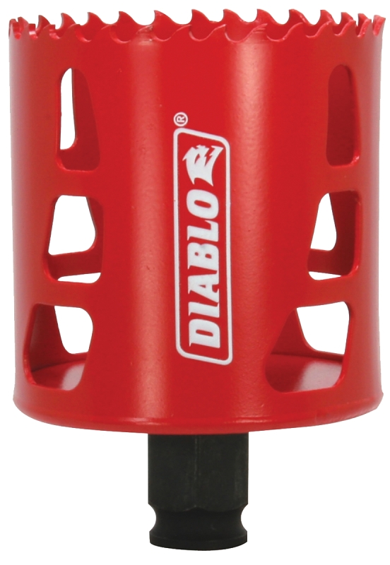 Diablo DHS2500 Hole Saw, 2-1/2 in Dia, 2-3/8 in D Cutting, 3/8 in Arbor, Bi-Metal Cutting Edge