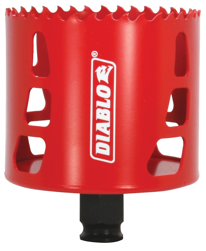 Diablo DHS3000 Hole Saw, 3 in Dia, 2-3/8 in D Cutting, 3/8 in Arbor, Bi-Metal Cutting Edge