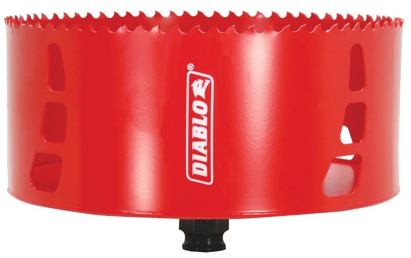 Diablo DHS6000 Hole Saw, 6 in Dia, 2-3/8 in D Cutting, 3/8 in Arbor, Bi-Metal Cutting Edge