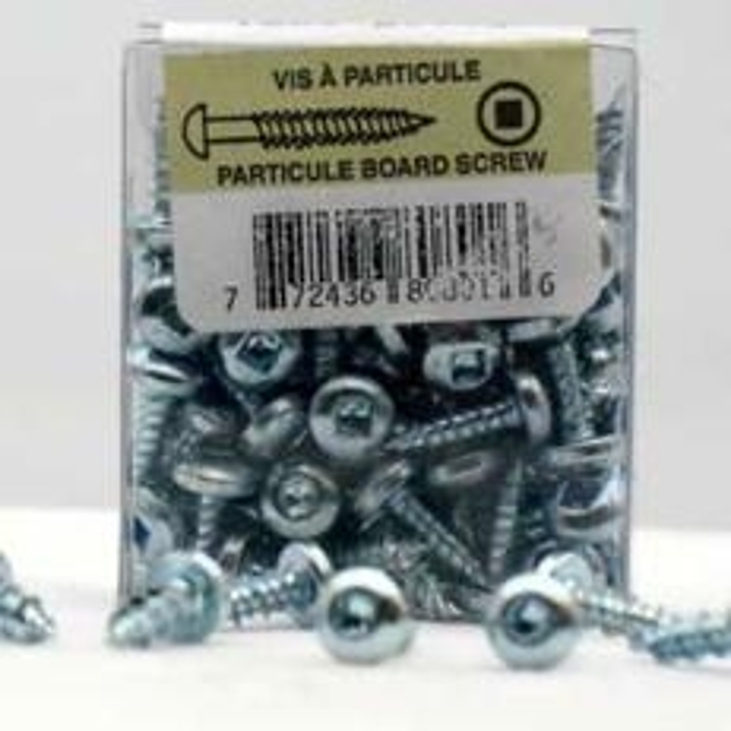Reliable PKPZ812VP Series Screw, 100 BX, #8 Thread, 1/2 in L, High-Low Thread, Pan Head, Square Drive, Regular Point