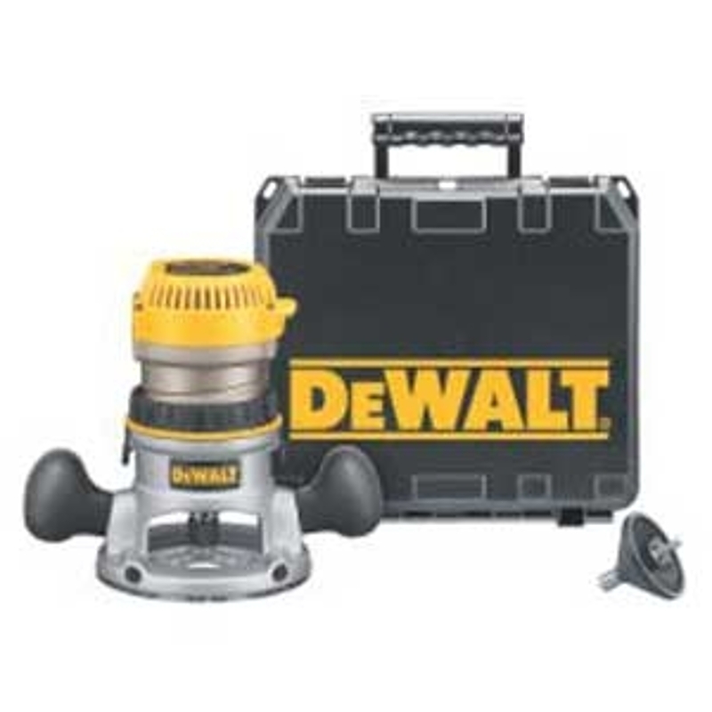 DEWALT DW616K Fixed Base Router Kit, 11 A, 24,500 rpm Load Speed