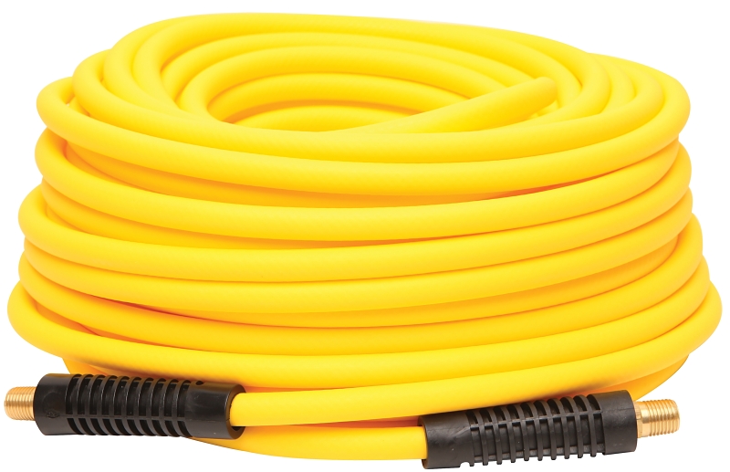 Bostitch HOPB14100 Air Hose, 1/4 in OD, 100 ft L, 300 psi Pressure, PVC/Rubber, Yellow