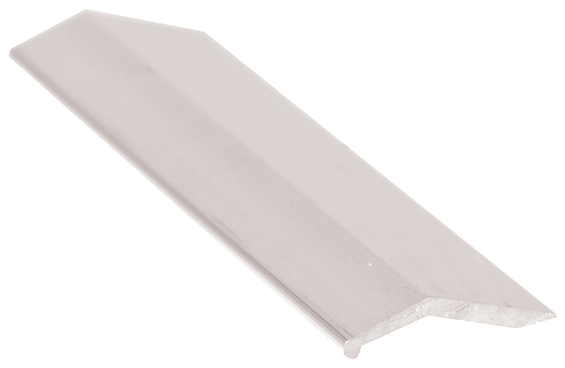 Shur-Trim FA1196BCL06 Equalizer, 6 ft L, 1 in W, Aluminum, Clear
