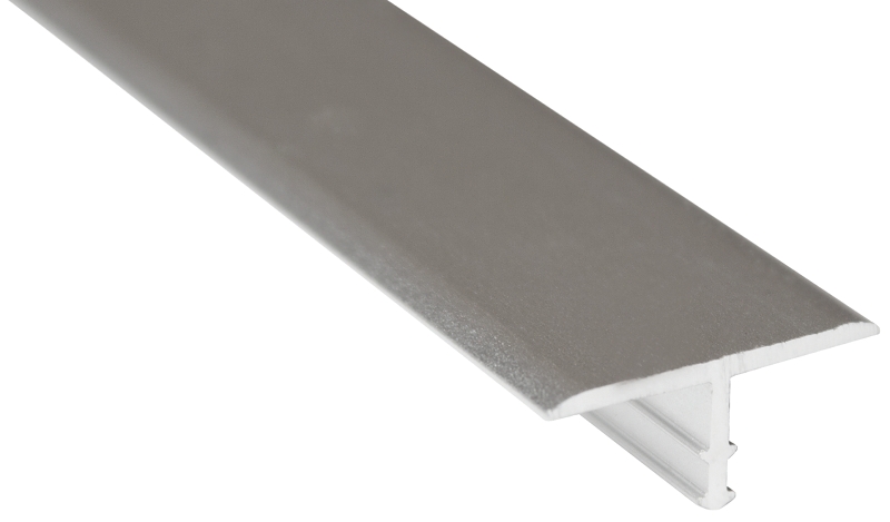 Shur-Trim ET1156BCL08 T-Molding, 8 in L, 7/8 in W, Ceramic, Clear