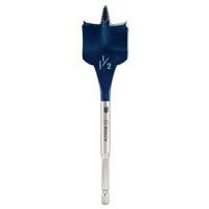 Bosch Daredevil DSB1021 Spade Drill Bit, 1-1/2 in Dia, 6 in OAL, 1/4 in Dia Shank, Hex Shank