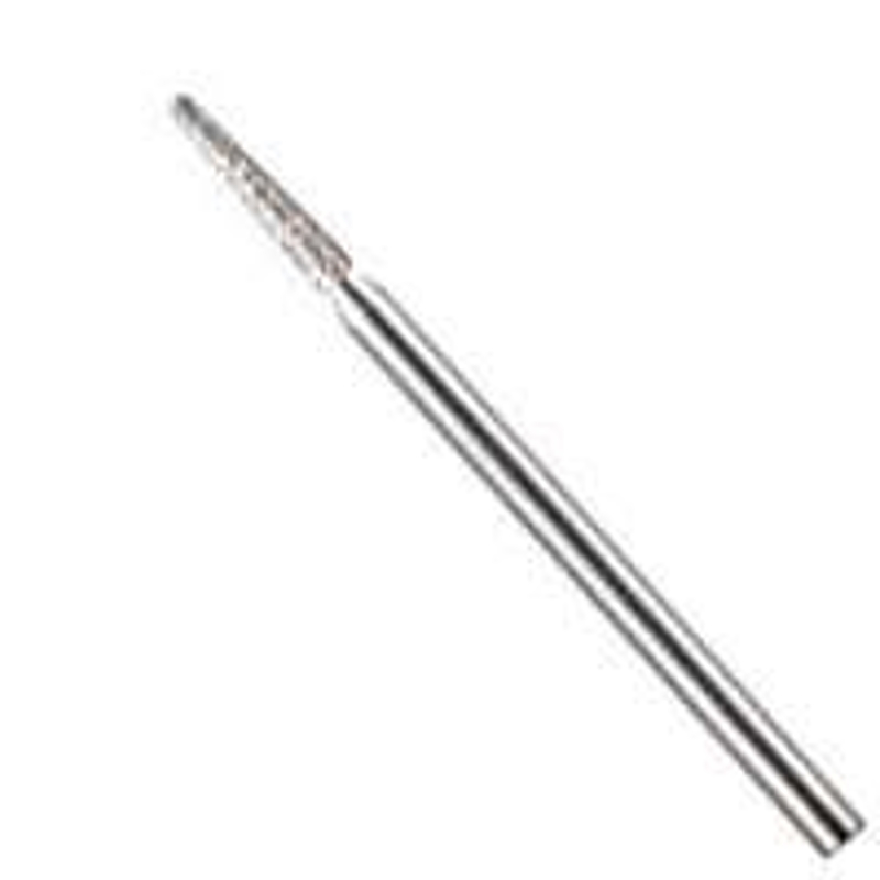 DREMEL 7134 Diamond Wheel Point, 5/64 in Dia, 1-1/2 in L, 1/8 in Dia Shank, Metal