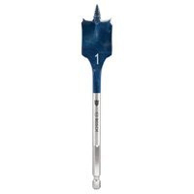 Bosch Daredevil DSB1013 Spade Drill Bit, 1 in Dia, 6 in OAL, 1-Flute, 1/4 in Dia Shank, Hex Shank