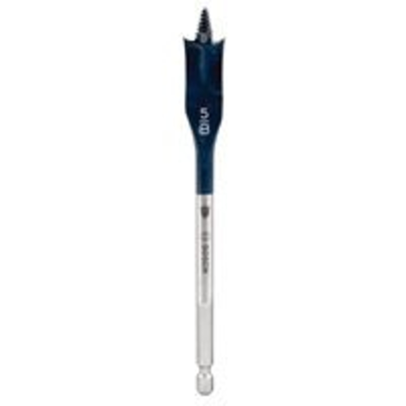 Bosch Daredevil DSB1007 Spade Drill Bit, 5/8 in Dia, 6 in OAL, 1-Flute, 1/4 in Dia Shank, Hex Shank