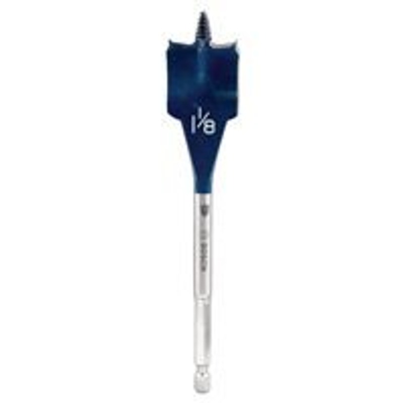 Bosch Daredevil DSB1015 Spade Drill Bit, 1-1/8 in Dia, 6 in OAL, 1/4 in Dia Shank, Hex Shank