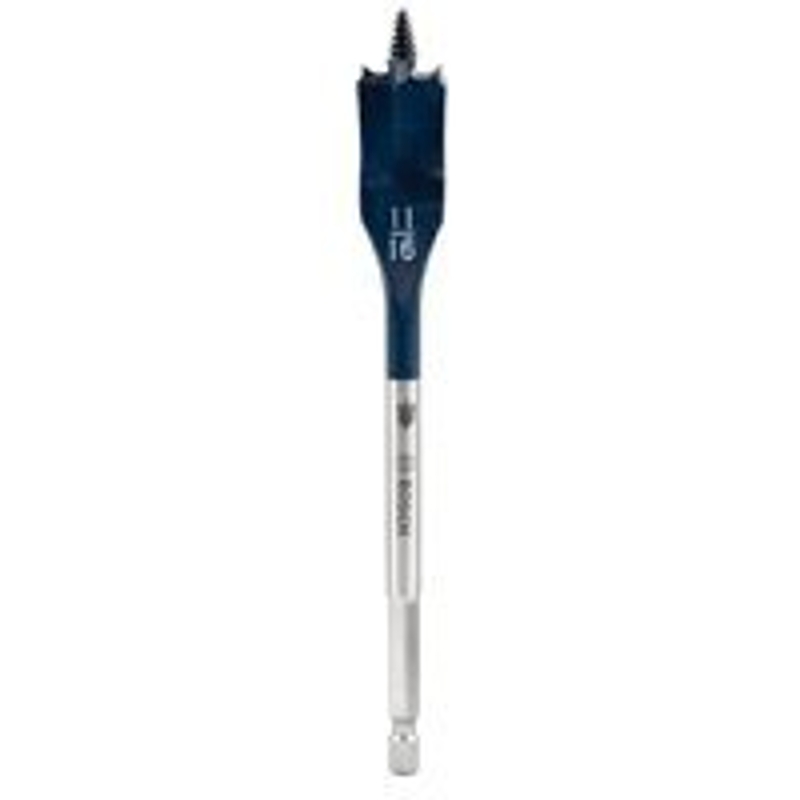 Bosch Daredevil DSB1008 Spade Drill Bit, 11/16 in Dia, 6 in OAL, 1/4 in Dia Shank, Hex Shank
