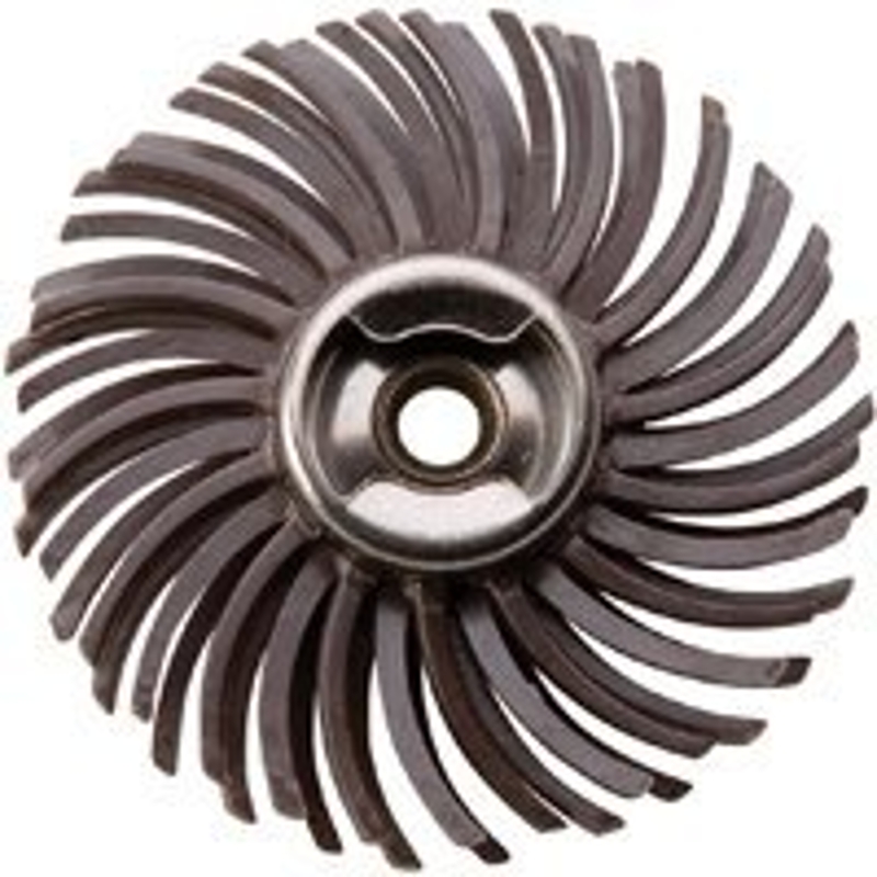 DREMEL EZ471SA Abrasive Brush, 1 in Bit Dia, 1/8 in Arbor/Shank, Rubber Bristle
