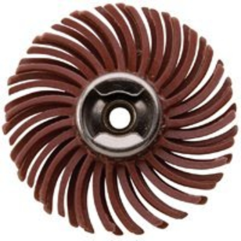 DREMEL EZ473SA Abrasive Brush, 1 in Bit Dia, 1/8 in Arbor/Shank, Rubber Bristle