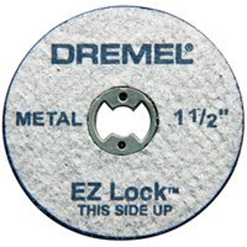 DREMEL EZ Lock EZ545 Cutting Wheel, 1-1/2 in Dia, 0.023 in Thick, 1/8 in Arbor, Diamond Abrasive