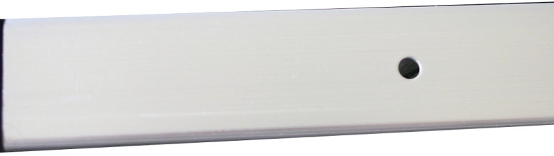 M-D 70201 Edge Moulding with Screw, 96 in L, 15/16 in W, Aluminum, Silver, Anodized