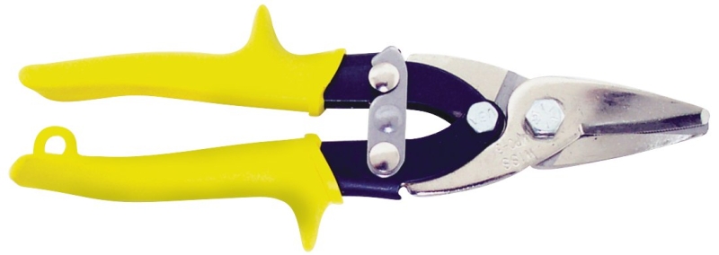 Crescent Wiss MPC3N Utility Snip, 9 in OAL, Straight Cut, Molybdenum Steel Blade, Non-Slip Grip Handle, Red Handle