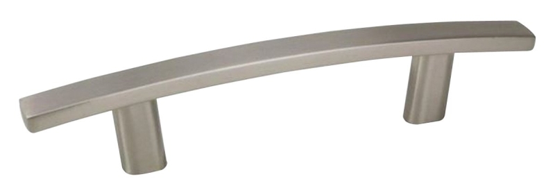 Richelieu DP65076195 Cabinet Pull, Brushed Nickel, 5-5/16 in L Handle, 7/16 in H Handle, 1-1/16 in Projection, 10/PK