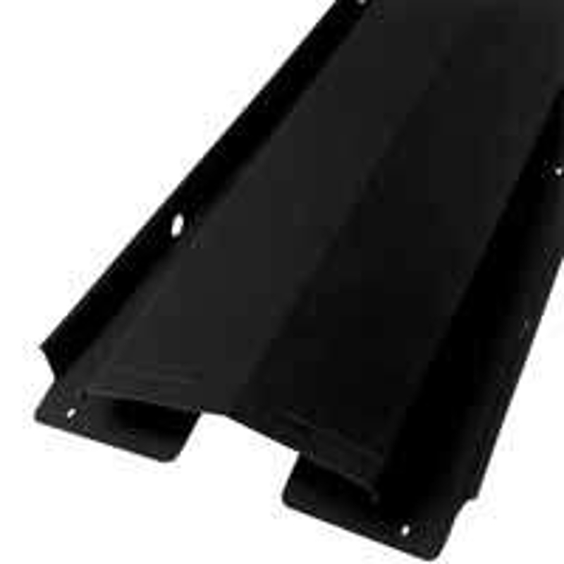 Lomanco LomanCool VUR10B Ridge Vent, 3/12 to 8/12 Roof Pitch, 10 ft L, Aluminum, Black