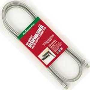 Fluidmaster 6W60C Dishwasher Connector, 3/8 in, Stainless Steel