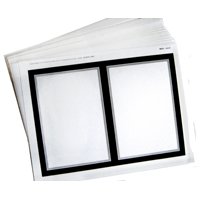 Centurion SLC201 Laser Sign, Black/Silver Background, 7 in W x 5 in H Dimensions