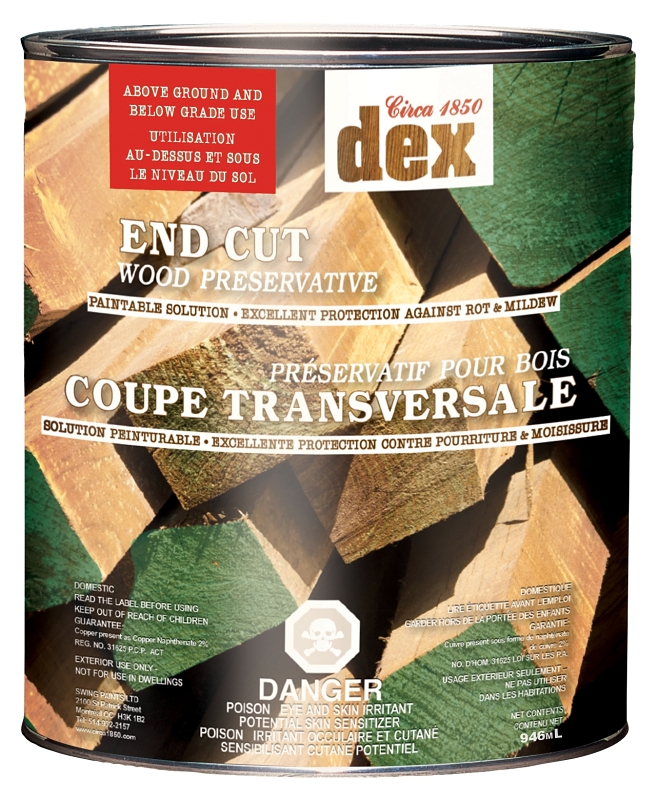 Circa 1850 DEX 230501 End Cut Wood Preservative, Green, 1 qt