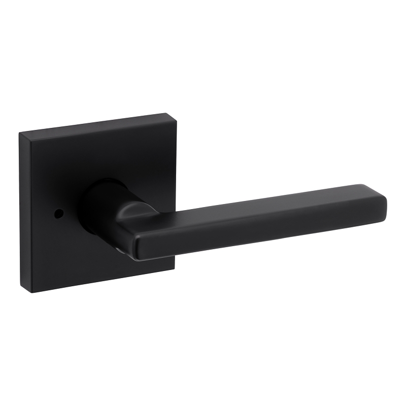 Weiser Halifax Series 9GLA3310-064 Privacy Lever, Matte Black, Residential, Universal Hand, 2 Grade