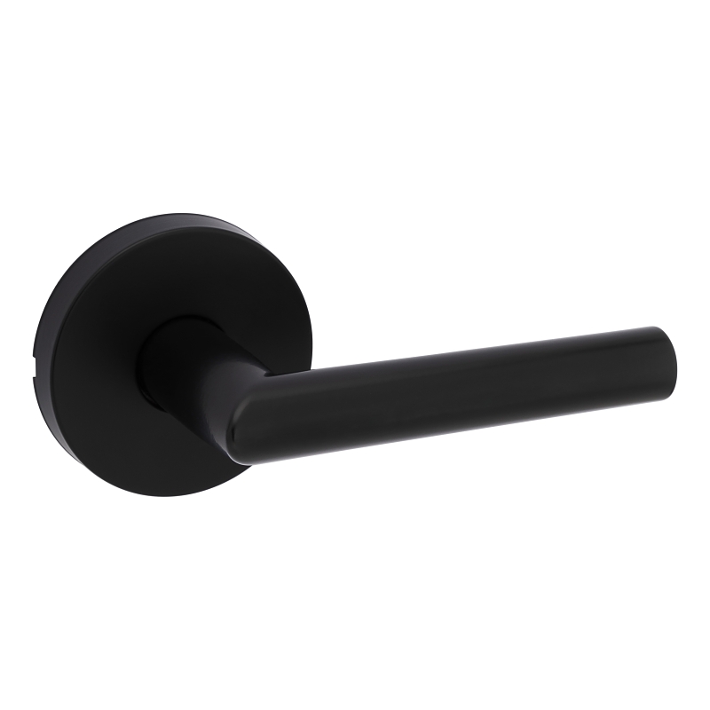 Weiser Milan Series 9GLA1010-126 Passage Lever, Matte Black, Residential, Universal Hand, 2 Grade