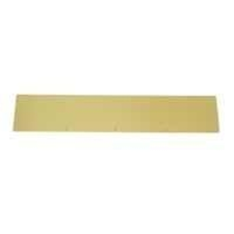 Schlage C8400PA3-6X34 Kick Plate, 34 in L, 6 in W, Aluminum, Brass