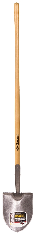 Garant 81189 Shovel, 8-1/2 in W Blade, Steel Blade, Ashwood Handle, Long Handle, 48 in L Handle