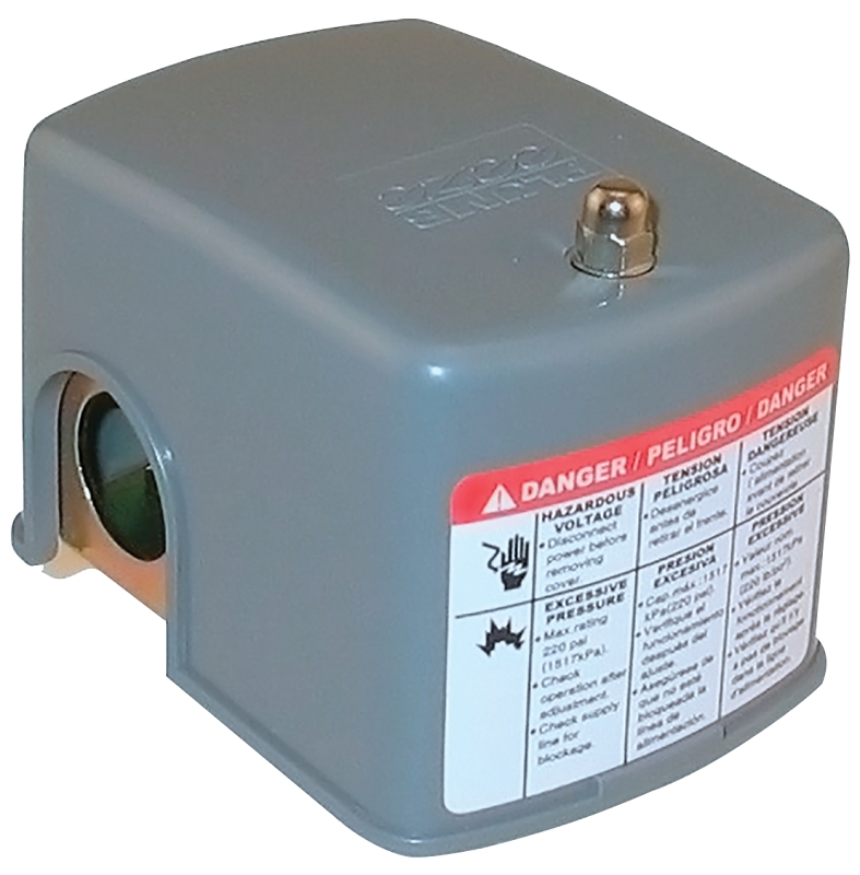 Boshart PE-PS2 Pressure Switch, FPT Connection, 30 to 50 psi Working