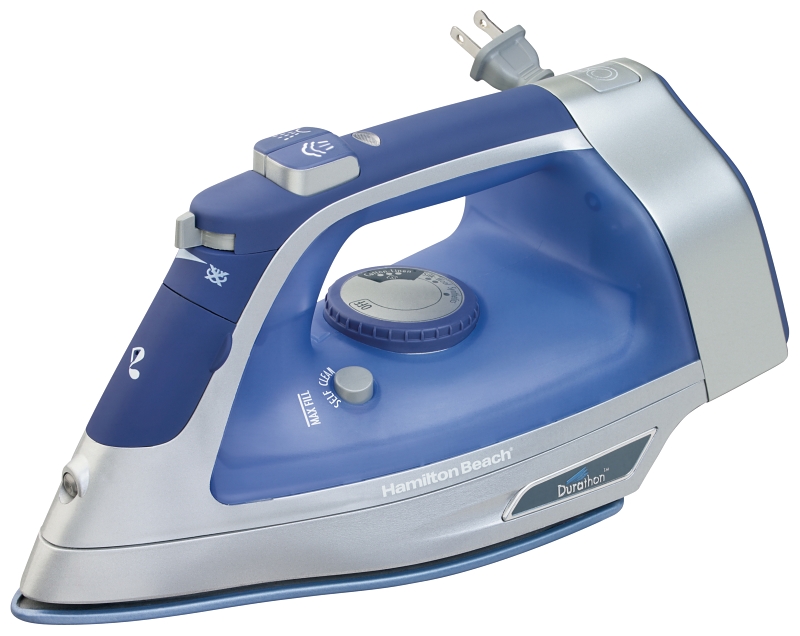 Hamilton Beach Durathon Series 19803 Retractable Cord Iron, 1500 W, Blue