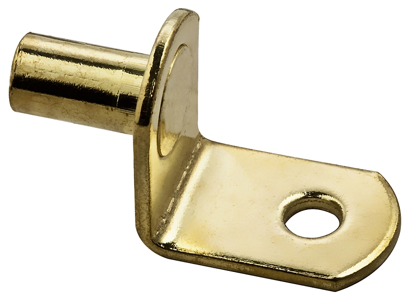 National Hardware V159 Series N224-659 Shelf Support, Bright Brass, 25 lb, Steel