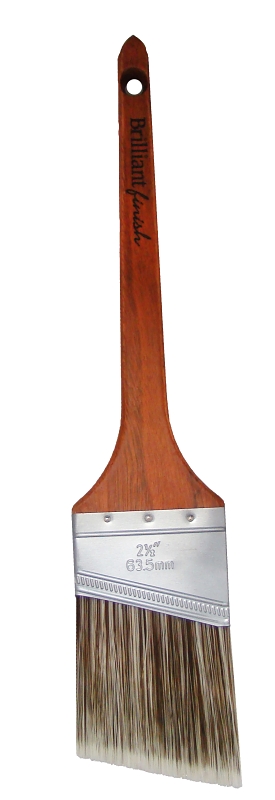 Nour 1333-63N Paint Brush, 2-1/2 in W, Thin Angular Brush, Polyester SRT Bristle, Rat Tail Handle