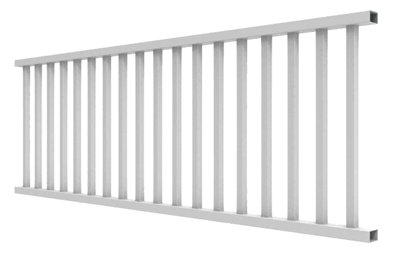 Xpanse Select 73012424 Rail Kit, 8 ft L Actual, Square Profile, Vinyl, White