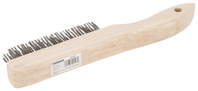 ProSource WB00416S Wire Brush, Metallic Bristle, 3/4 in W Brush, 10-7/8 in OAL