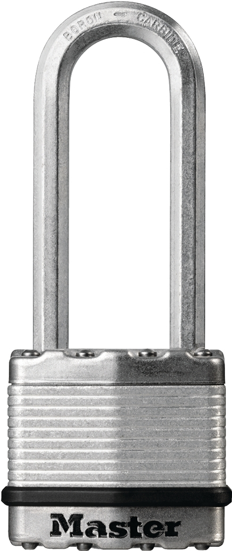 Master Lock Magnum Series M1BLCDLJHC Padlock, Different Key, Long Shackle, 5/16 in Dia Shackle, Boron Carbide Shackle