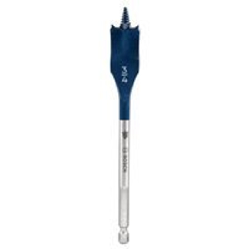 Bosch Daredevil DSB1009 Spade Drill Bit, 3/4 in Dia, 6 in OAL, 1-Flute, 1/4 in Dia Shank, Hex Shank