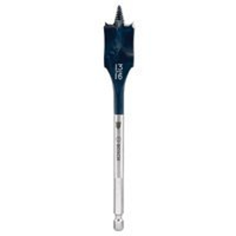 Bosch Daredevil DSB1010 Spade Drill Bit, 13/16 in Dia, 6 in OAL, 1/4 in Dia Shank, Hex Shank