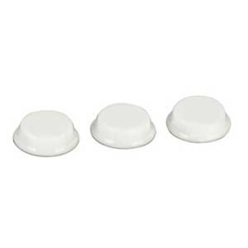 Richelieu BP330130 Bumper, 1/2 in, Cylindrical, Rubber, White