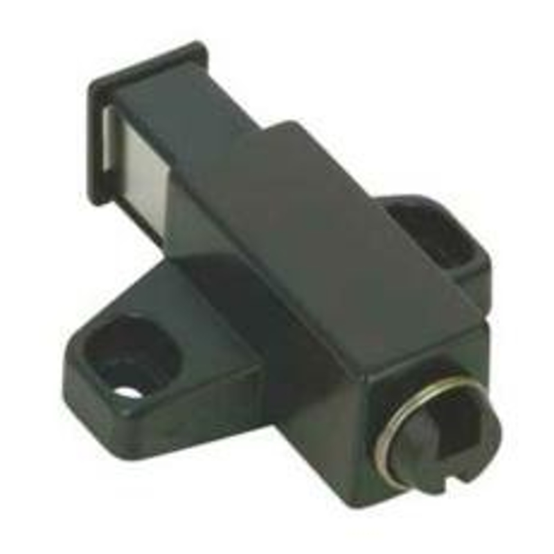 Richelieu BP509690 Magnetic Latch, Black, 1-1/4 in L, 1-5/8 in W, Plastic
