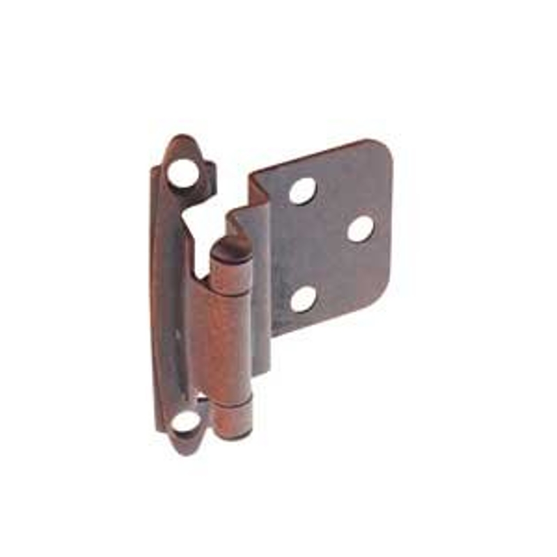 Richelieu BP13830 Cabinet Hinge, 100 deg Hinge Opening, 2-5/32 in W x 2-3/4 in H, Semi-Concealed, Self-Closing Hinge