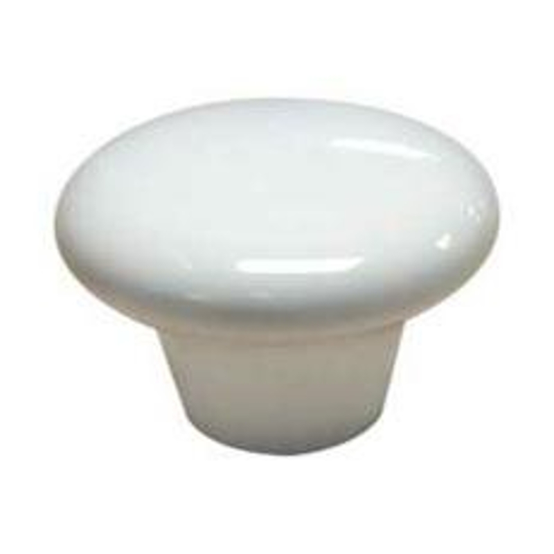 Richelieu BP600630 Cabinet Knob, 1-1/32 in Projection, Contemporary, 1-1/2 in Dia, Ceramic
