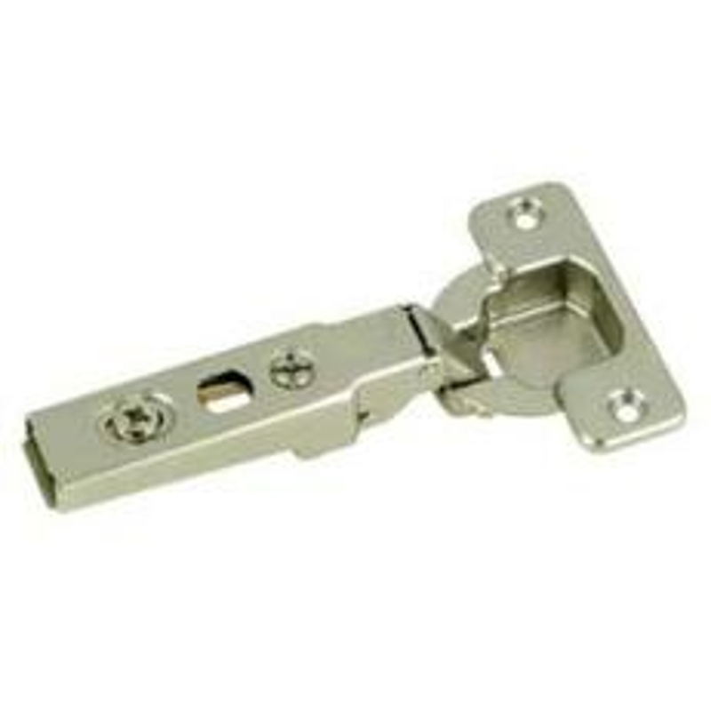 Richelieu UC71M255180 Cabinet Hinge, 100 deg Hinge Opening, Spring Close, Nickel, Clip Hinge